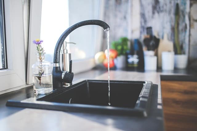 water-tap-black-faucet-kitchen-sink